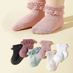 Lot 6 Chaussettes Bébé – Dentelle Mignonne
