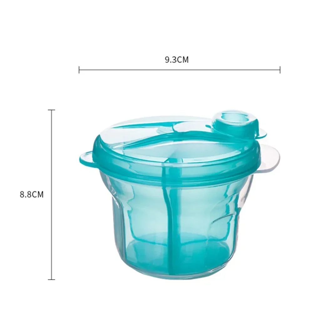 3-grid Portable Formula Dispenser for Infant Formula, Free of Bisphenol A, Outdoor Baby Food Storage Box