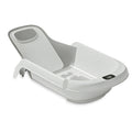 4-in-1 Newborn Baby Bath, Reclining All-in-1 Baby Bath Seat Adjusts as Baby Grows,Portable Bathtub Baby Bath Essentials (Grey)