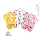 Pyjama Bébé Été 2 Pièces – Haut Cartoon & Short Confortable