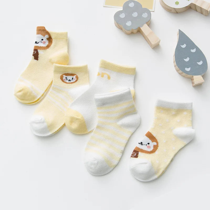 Chaussettes Bébé – Maille Coton 5 paires