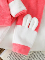 2025 New Style Baby Girls Autumn/Winter Pink Plush Hoodie Sweatshirt Cartoon Cat & Trousers For 1-3Y Casual Cute Set