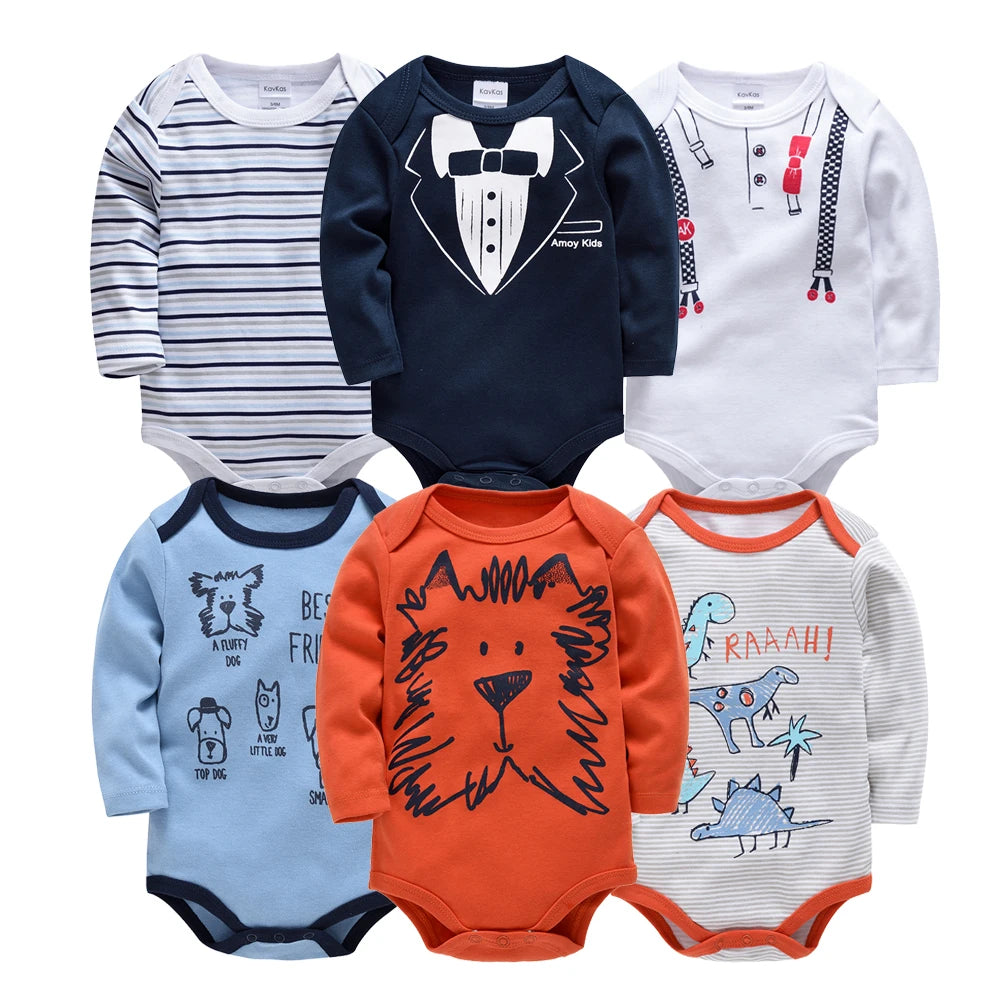 Body Bébé – 3/6 pcs Coton Manche Longue