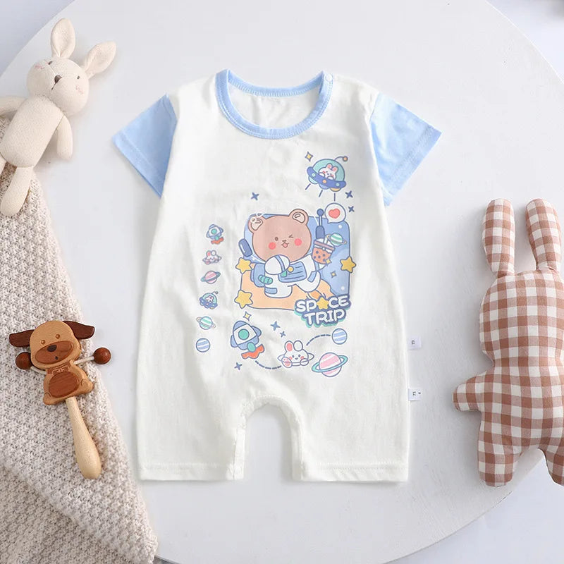 Body Bébé Été – Barboteuse Manches Courtes Respirante