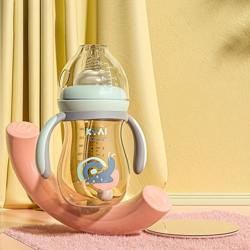 Durable Polypropylene Baby Bottle with Handle - Wide Caliber, Easy to Handle, Suitable for Newborn Feeding Bottles