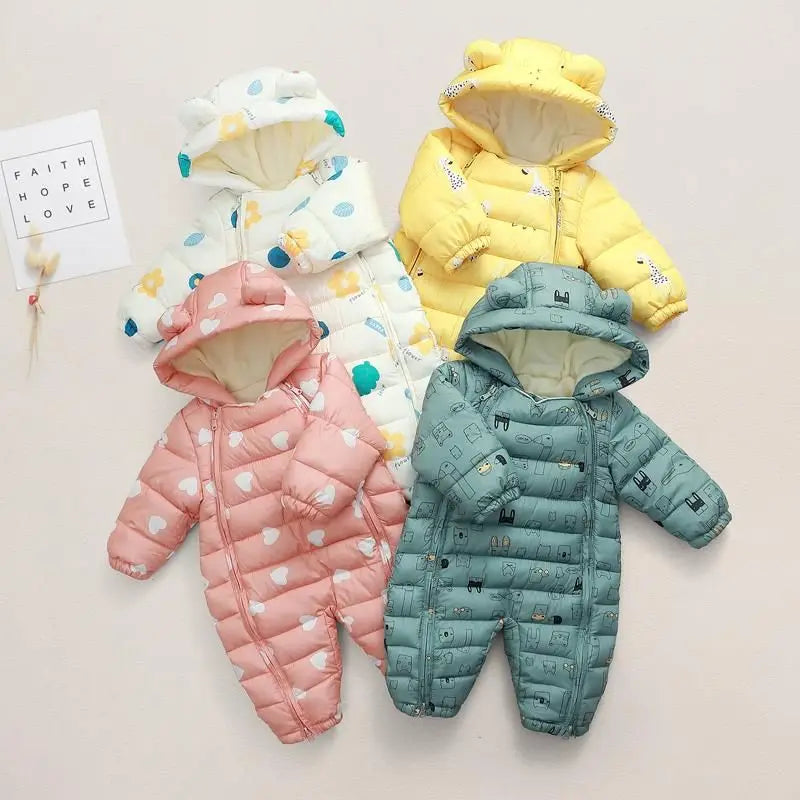Snowsuit Bébé – Capuche & Velours