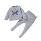 Ensemble Tricot Bébé – Hiver, 0-9 mois, Manche Longue