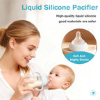 MAMIJOY 160/240/300ml Baby Dot Anti-Colic＆Anti-Bloating PPSU Milk Bottle Kids Drinking Bottle＆Temperature Display Function PS73