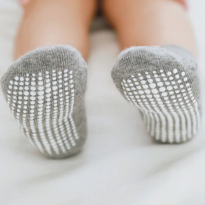 Lot 6 Chaussettes Bébé – Anti-glisse