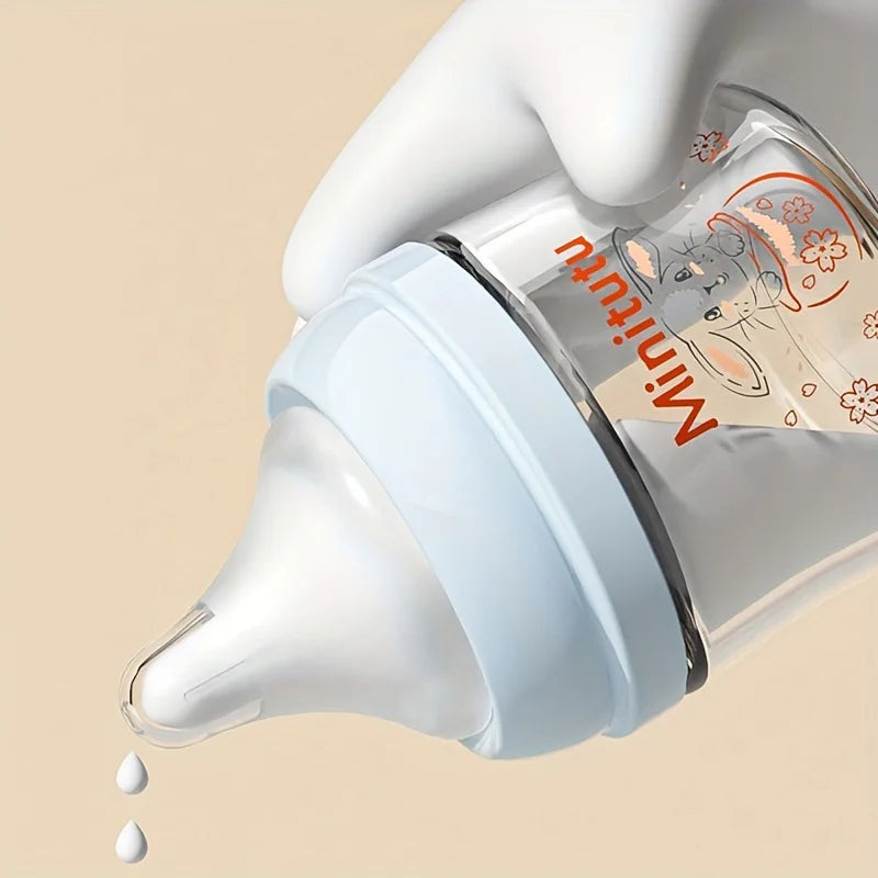 Newborn Feeding Bottle Glass Bottle for Baby Infants Toddlers Water Formula Breast Milk Supplement