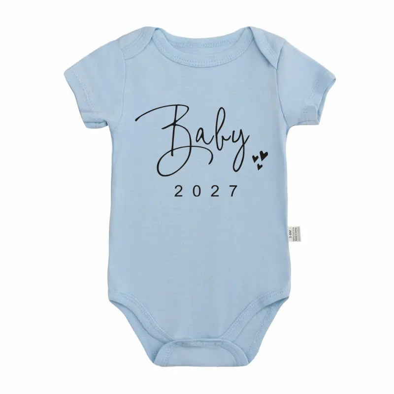 Body Bébé "Baby Coming Soon 2027" – Annonce de Grossesse Originale
