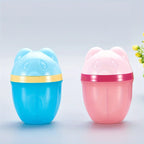3-Compartment Rotating Milk Powder Box, Storage Container, Cartoon Mini Portable Snack Dispenser for Travel