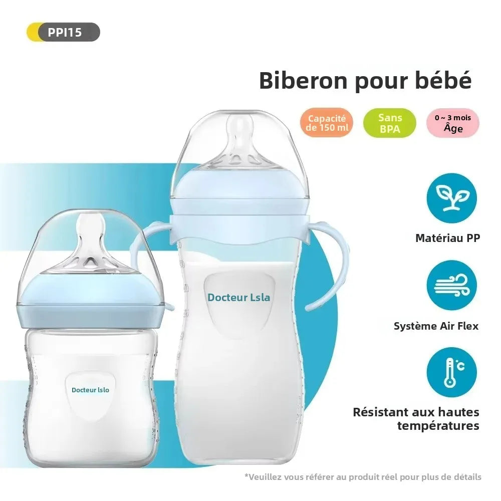150/240/330ML Baby PP Bottle Newborn Baby Bottle with Handle Milk BottleFeeding Baby Bottles Newborn Feeding Supplies BPA-Free