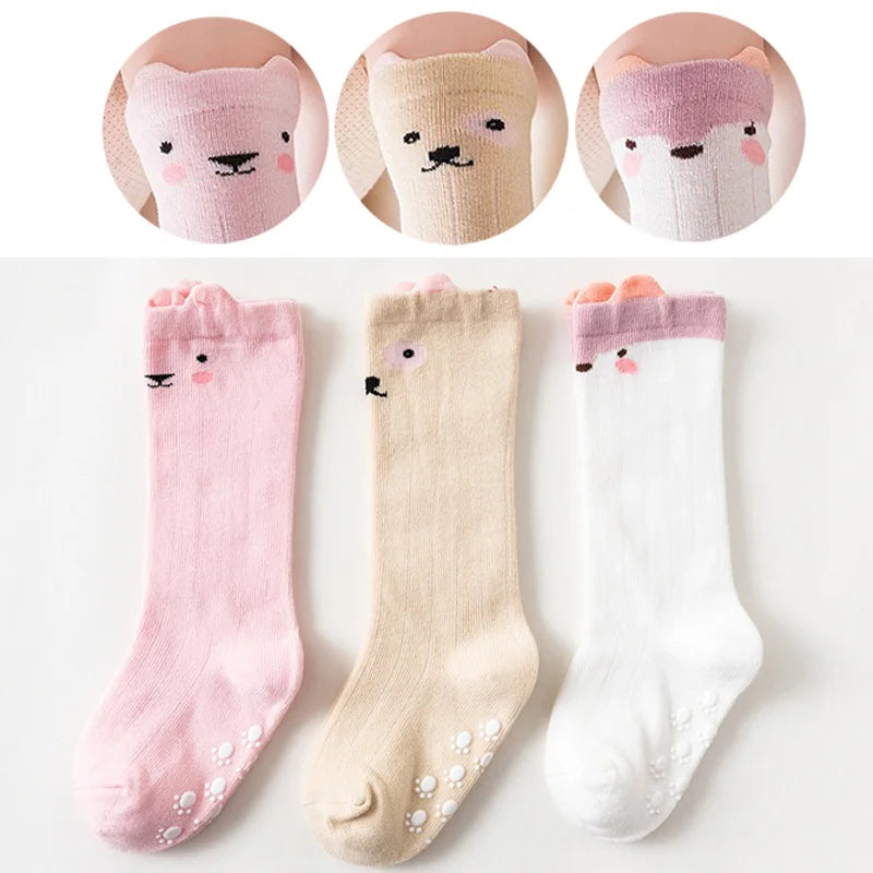 Lot 3 Chaussettes Bébé – Hautes Cartoon