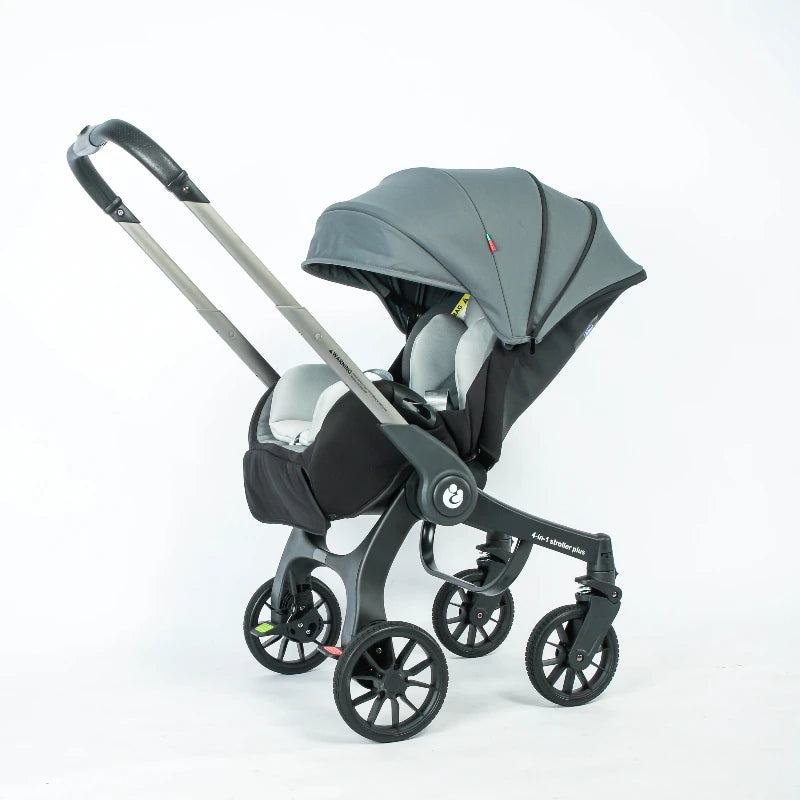 EU in Stock 4In1 Baby Stroller, Multifunctional Stroller Foldable with Car Seat Baby Car Carriage Portable Baby Stroller 3in1