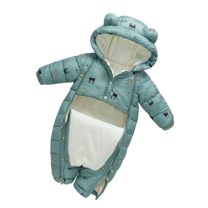 Snowsuit Bébé – Capuche & Velours