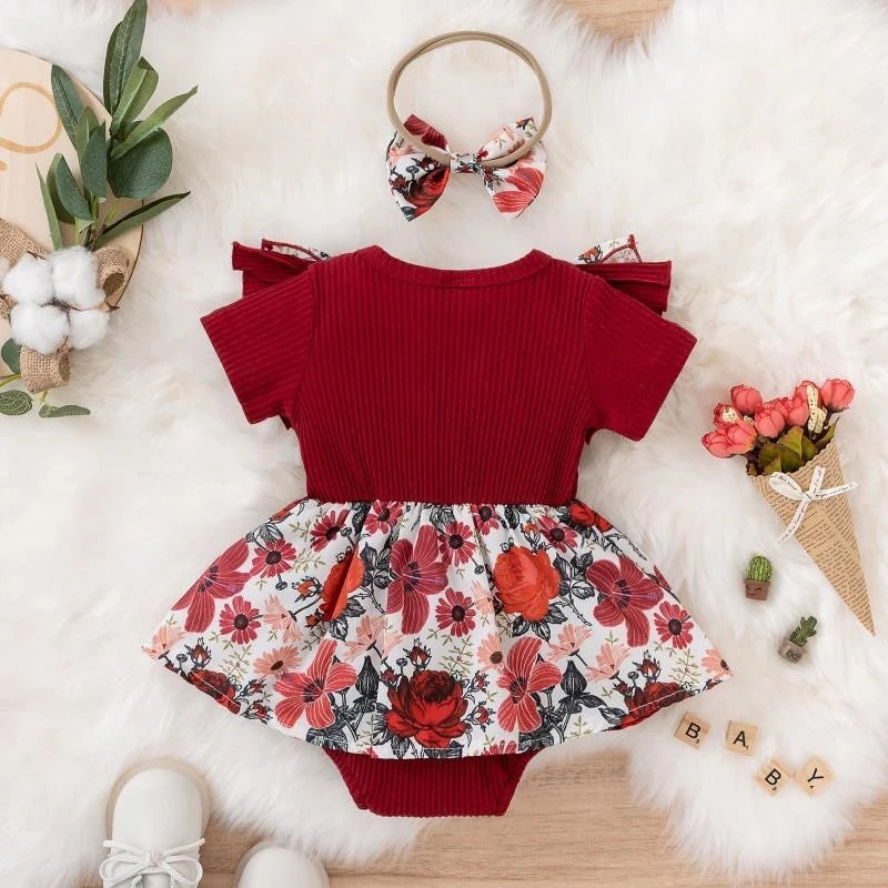 Robe Bébé Fille – Tenue Crawling Été