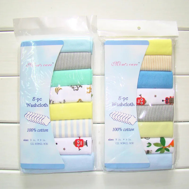 Lot Lingettes Bébé – 5/8 pcs Coton Doux