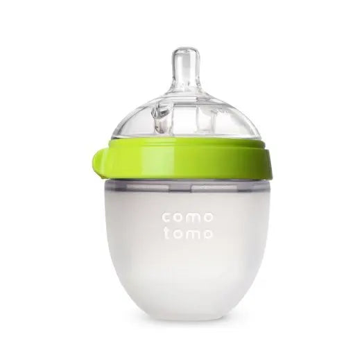 Baby Bottles 2 Pack BPA free Feeding bottle children kids Silicone Baby Bottle Green/Pink 5 oz and 8 oz