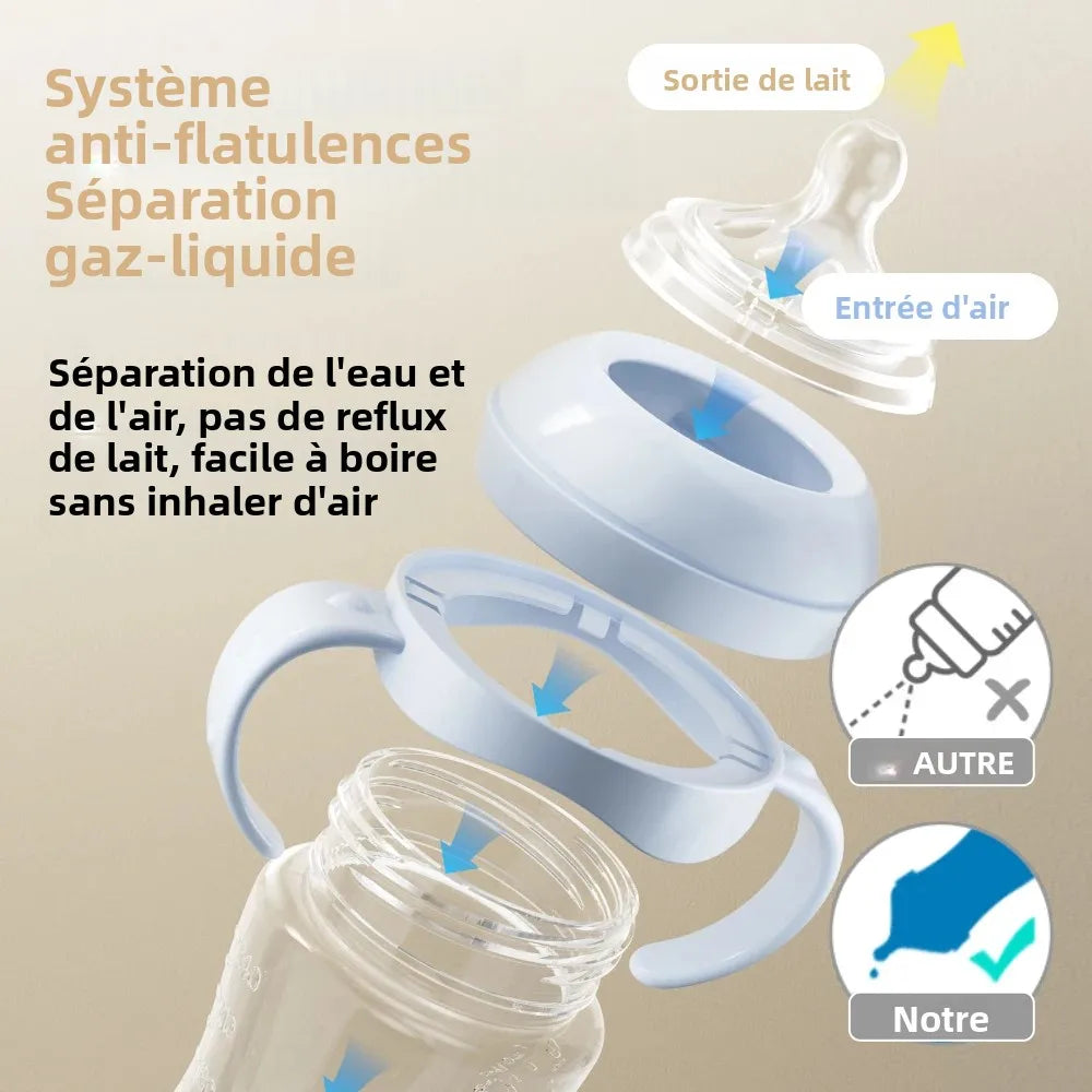 150/240/330ML Baby PP Bottle Newborn Baby Bottle with Handle Milk BottleFeeding Baby Bottles Newborn Feeding Supplies BPA-Free
