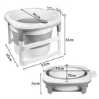 Large bathtub for newborn, baby, child, adult, shower or outdoor-Gray