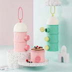 Portable children's milk powder storage box, cute design, BPA free PP material, essential for children, ideal choice for gift gi