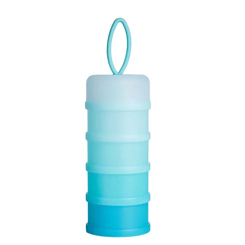 2pcs/1pc 4 Layers Baby Milk Powder Container, Portable Formula Dispenser, Large Capacity Food Storage Container Box