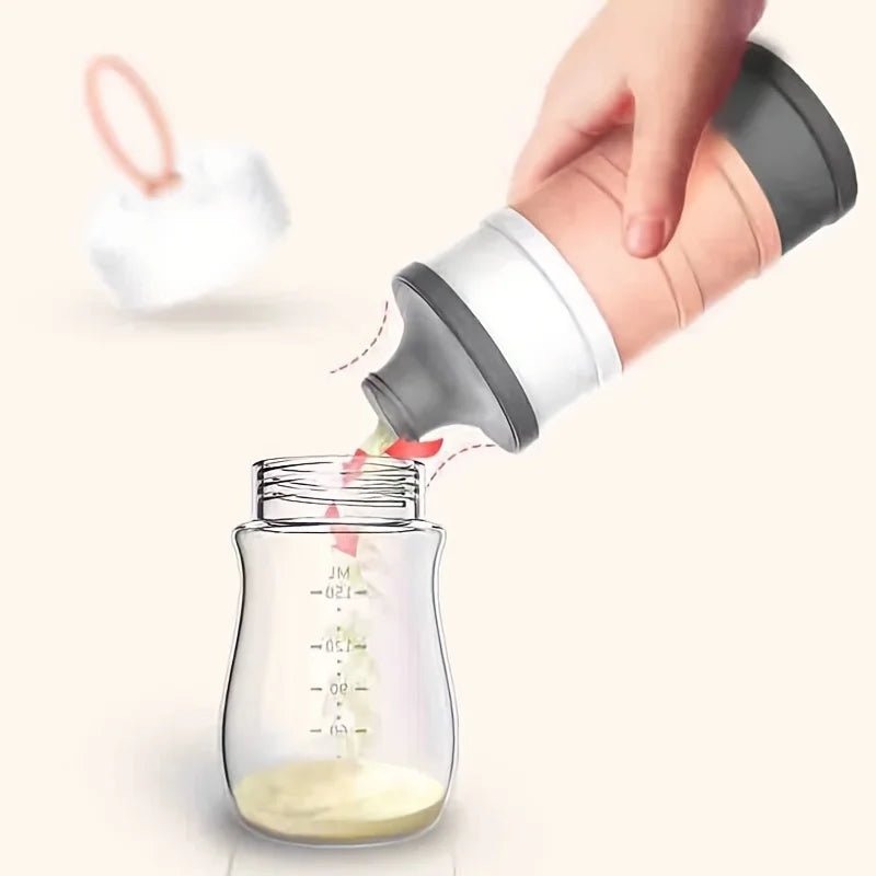 2pcs/1pc 4 Layers Baby Milk Powder Container, Portable Formula Dispenser, Large Capacity Food Storage Container Box