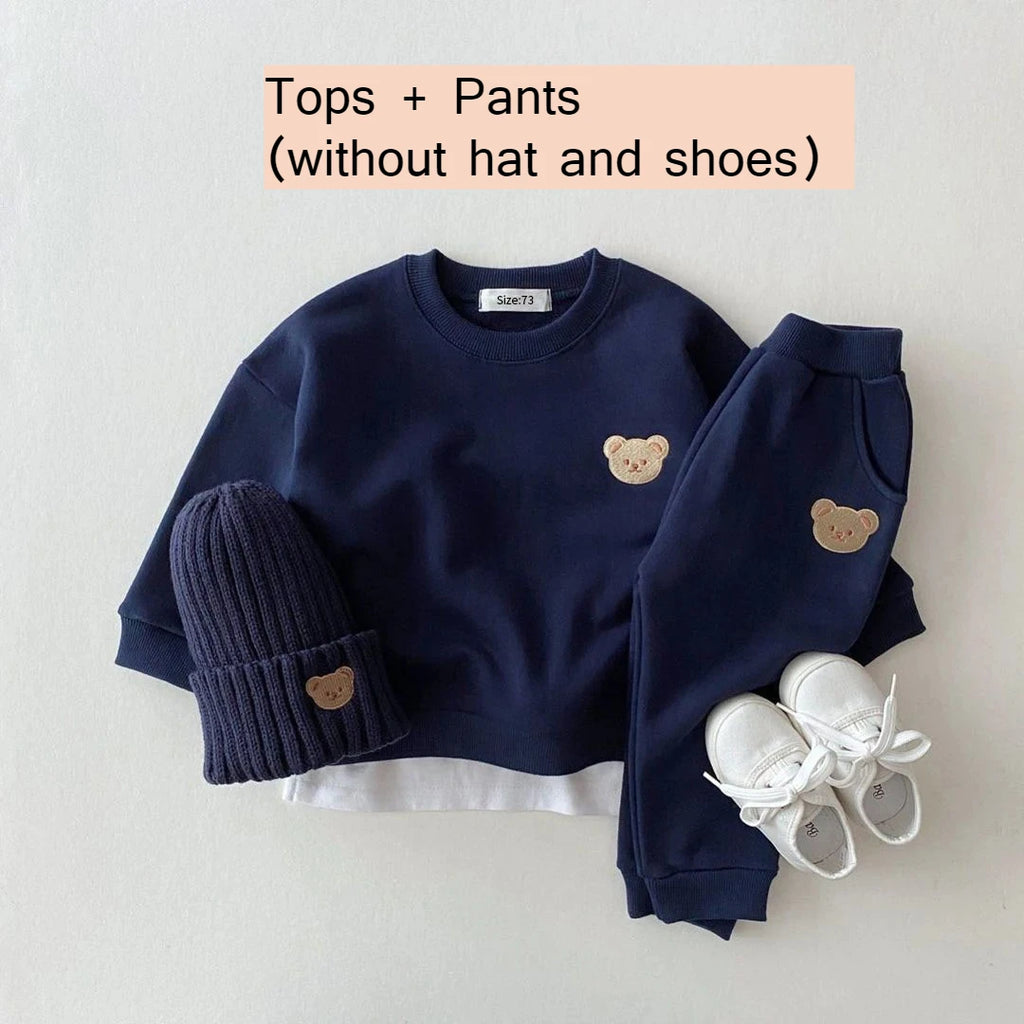 Ensemble Bébé Velours – Capuche & Pantalon