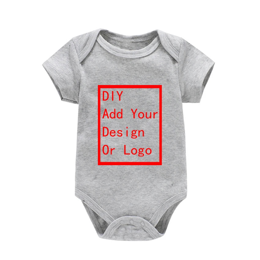 3-24M Cotton Bodysuit For Newborns Little Sunshine Baby Infant Baby Girls Boys Clothes Jumpsuit Solid Baby's Rompers Summer