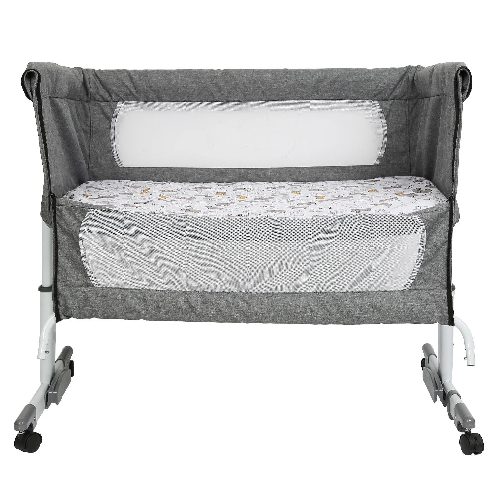 3 In 1 Travel Bed For Babies, Side Bed, Baby Cradle, Baby Bed, Baby Rocker, 6 Height Adjustable, Swing To Sleep, For Infants/Pet