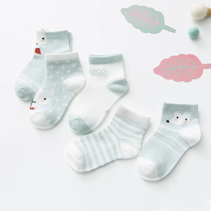 Chaussettes Bébé – Maille Coton 5 paires