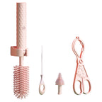 Portable 360 Silicone Bottle Washer Brush Travel Cleaner Set Electric Baby Bottle Cleaning Brush