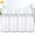 4Pcs Newborn Milk Bottle Disposable Baby Bottles Heat Resistant Plastic Feeding Bottle with Scale for Infants 0-3 Months