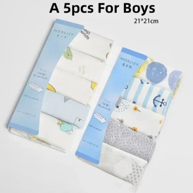 Lot Lingettes Bébé – 5/8 pcs Coton Doux