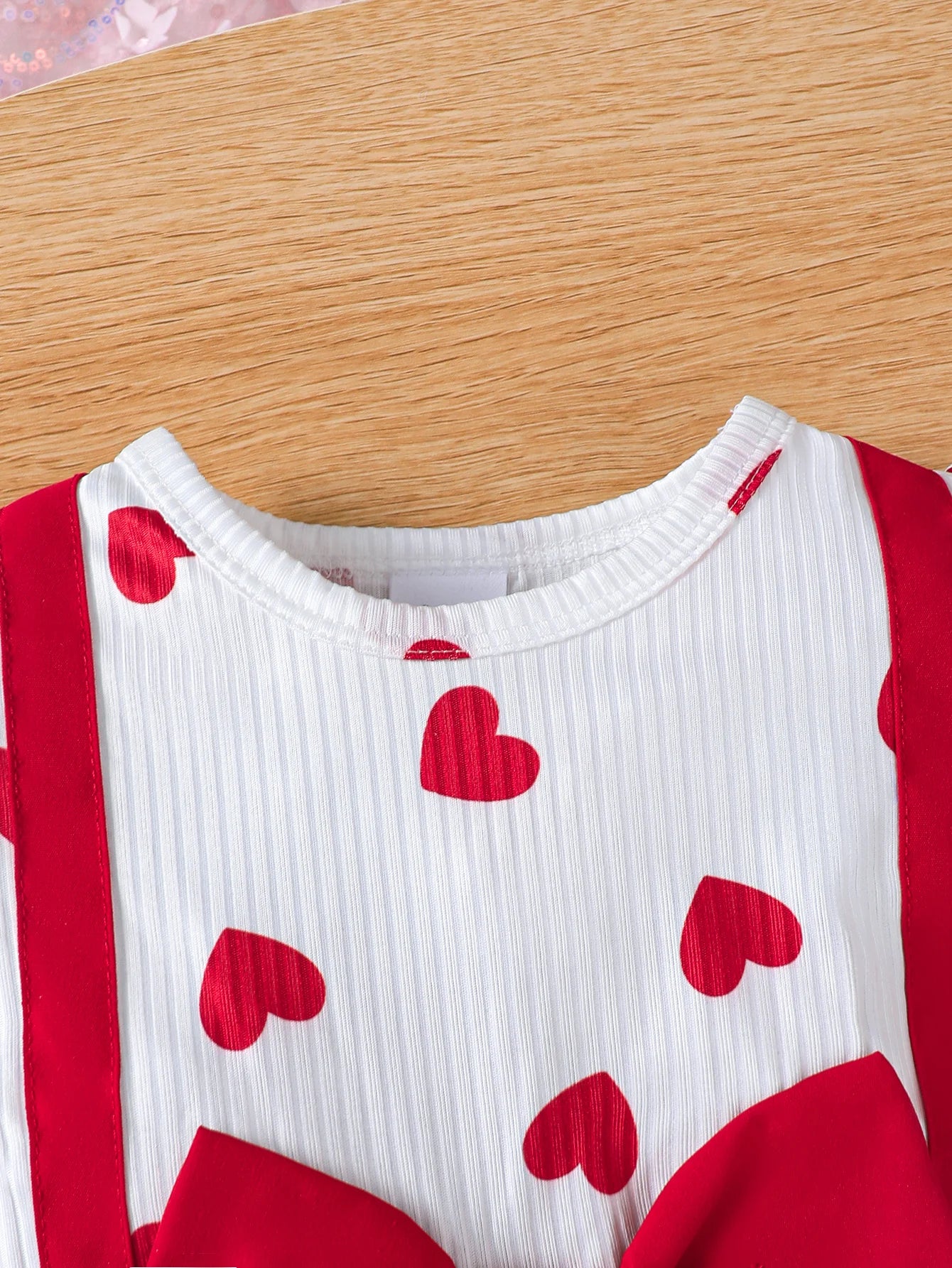 Robe Bébé Fille Princesse – Motif Cœurs & Bandeau Assorti
