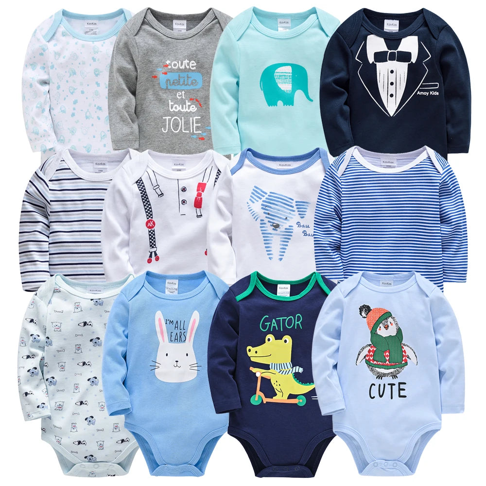 Body Bébé – 3/6 pcs Coton Manche Longue