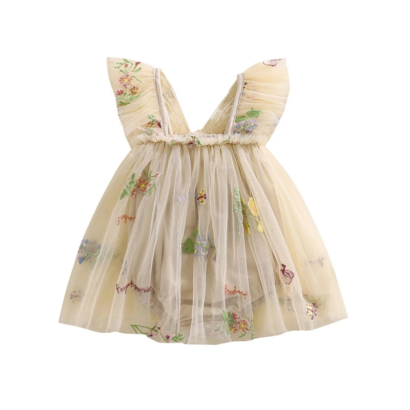 Déguisement Fée Bébé Fille – Robe Tutu avec Ailes de Papillon