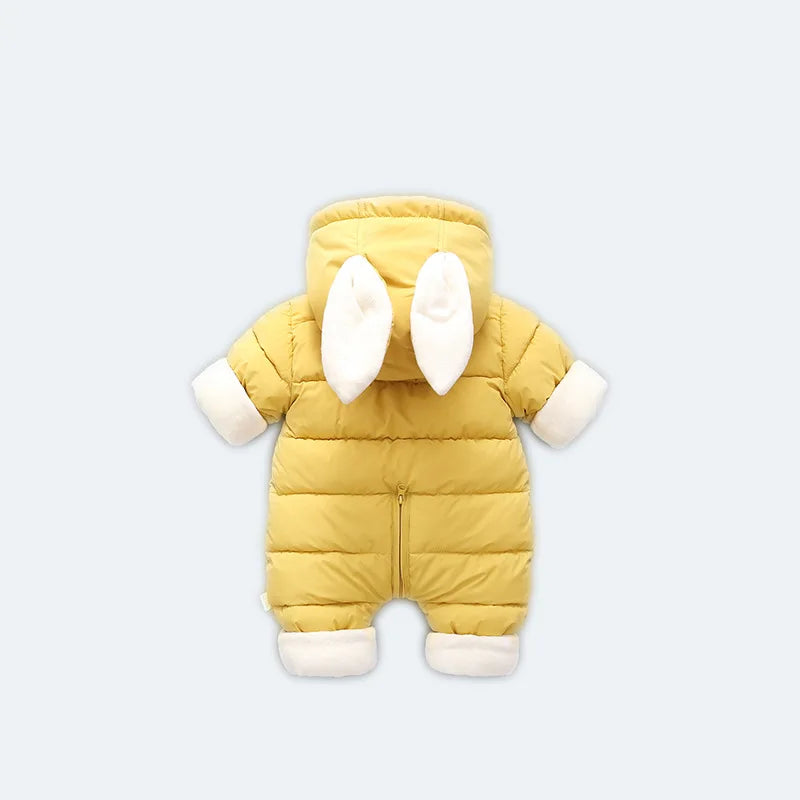Snowsuit Bébé – Velours Capuche Lapin