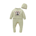 Playsuit Bébé + Bonnet – Hiver Douillet