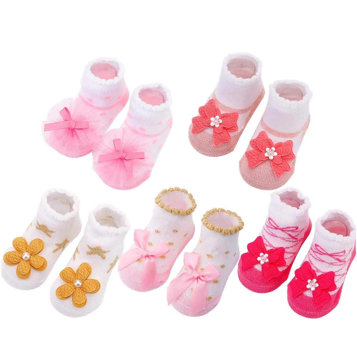 Chaussettes Bébé – Anti-glisse Courtes