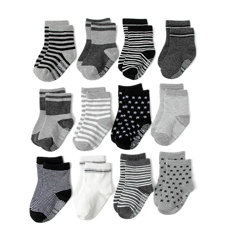 Chaussettes Bébé – Lot Économique 12 pcs