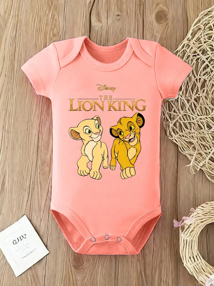 Body Bébé Le Roi Lion – Barboteuse Cartoon Manches Courtes