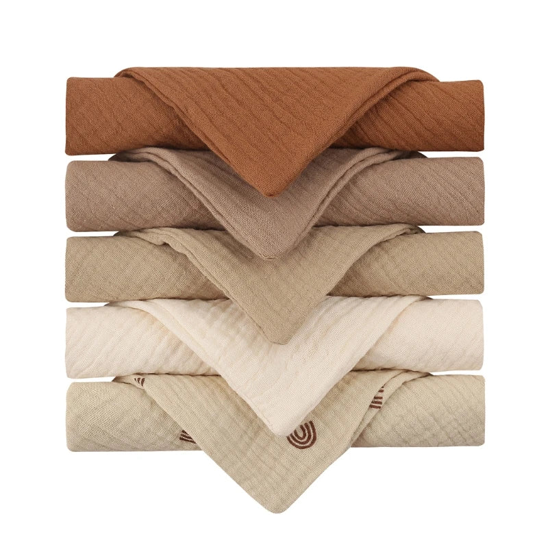 Lot 5 Lingettes Bébé – Gaze Coton