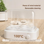 Portable Silicone Baby Bottle Brush Set - Travel-Friendly Cleaning Kit with Storage Box for Infant Milk Bottles