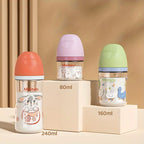 Newborn Feeding Bottle Glass Bottle for Baby Infants Toddlers Water Formula Breast Milk Supplement