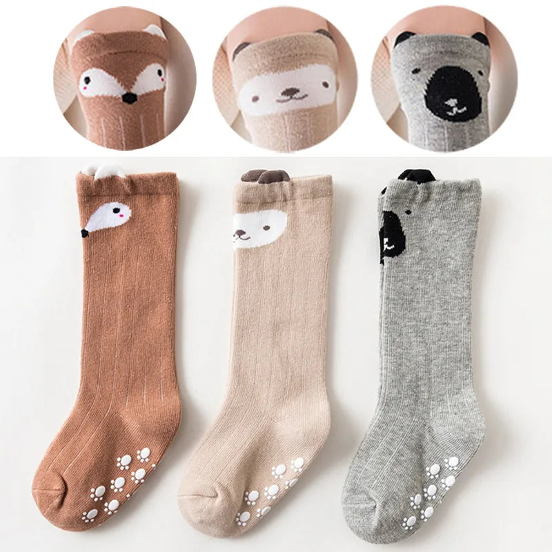 Lot 3 Chaussettes Bébé – Hautes Cartoon