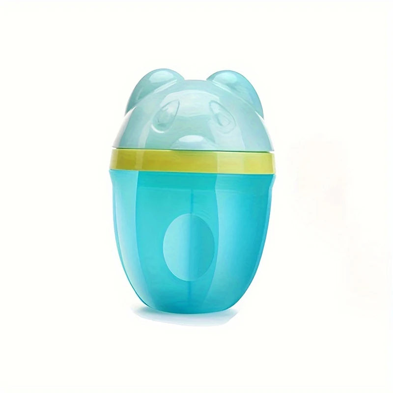 3-Compartment Rotating Milk Powder Box, Storage Container, Cartoon Mini Portable Snack Dispenser for Travel