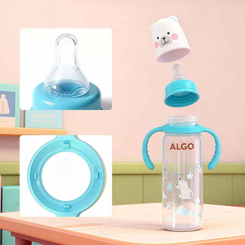 Biberon bébé 240 ml avec poignées ergonomiques
