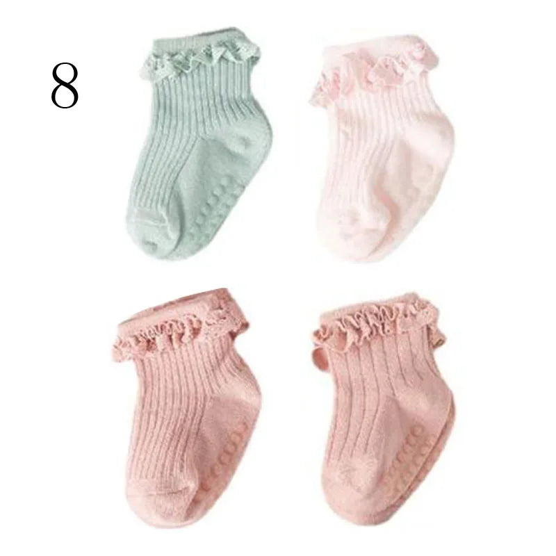 Lot 4 Chaussettes Bébé – Hiver Coton